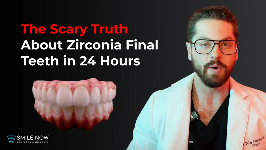 Thumbnail for a video discussing the truth about permanent teeth in 24 hours.